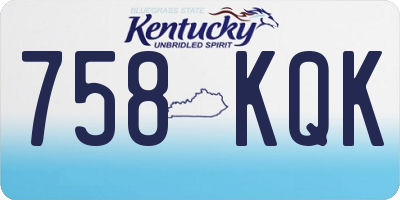 KY license plate 758KQK