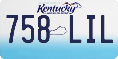 KY license plate 758LIL