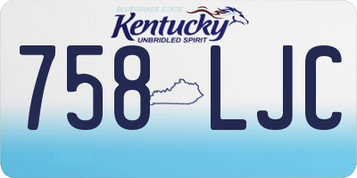 KY license plate 758LJC