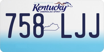 KY license plate 758LJJ