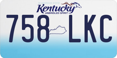 KY license plate 758LKC
