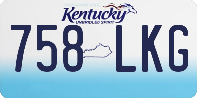 KY license plate 758LKG