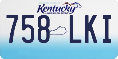 KY license plate 758LKI