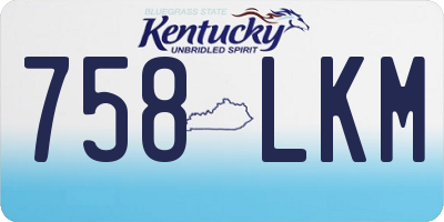 KY license plate 758LKM
