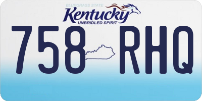 KY license plate 758RHQ