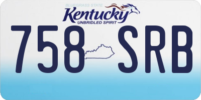 KY license plate 758SRB