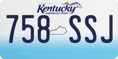 KY license plate 758SSJ