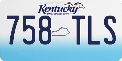 KY license plate 758TLS
