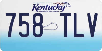 KY license plate 758TLV