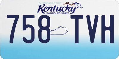 KY license plate 758TVH