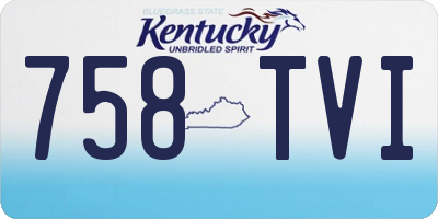 KY license plate 758TVI