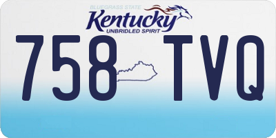 KY license plate 758TVQ