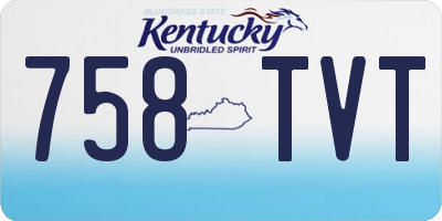 KY license plate 758TVT