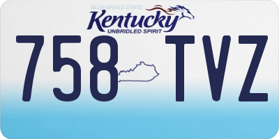 KY license plate 758TVZ