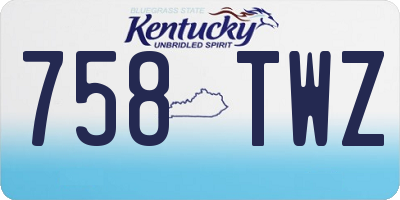 KY license plate 758TWZ