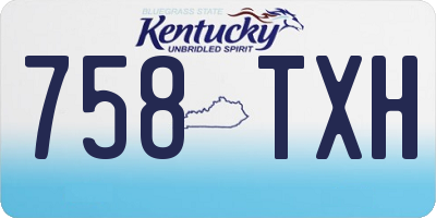 KY license plate 758TXH