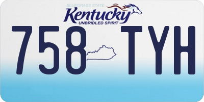 KY license plate 758TYH