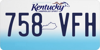 KY license plate 758VFH