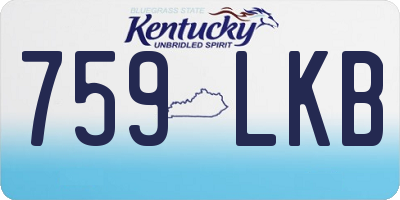 KY license plate 759LKB
