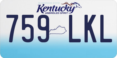 KY license plate 759LKL
