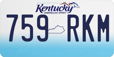 KY license plate 759RKM