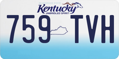 KY license plate 759TVH