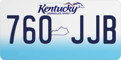 KY license plate 760JJB