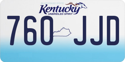 KY license plate 760JJD
