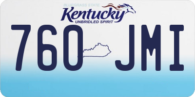 KY license plate 760JMI