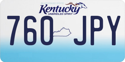 KY license plate 760JPY