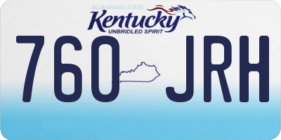 KY license plate 760JRH