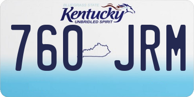 KY license plate 760JRM