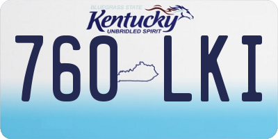 KY license plate 760LKI