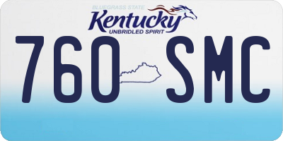KY license plate 760SMC