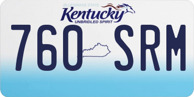 KY license plate 760SRM