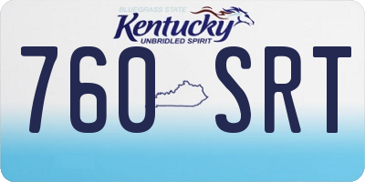 KY license plate 760SRT