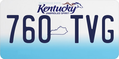 KY license plate 760TVG