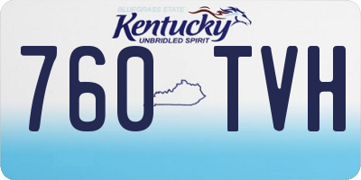 KY license plate 760TVH