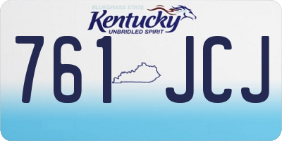 KY license plate 761JCJ