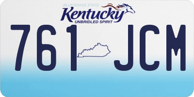 KY license plate 761JCM