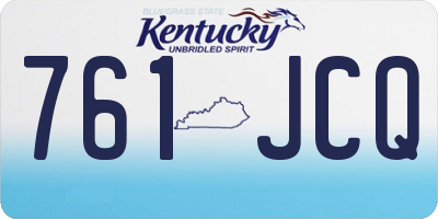 KY license plate 761JCQ