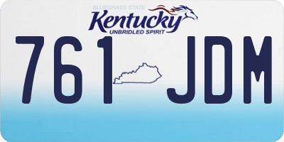KY license plate 761JDM