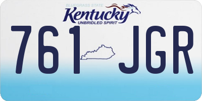 KY license plate 761JGR