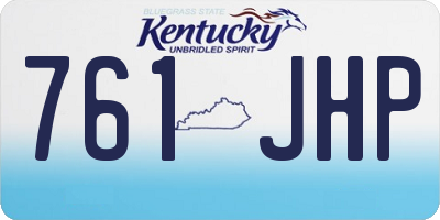 KY license plate 761JHP