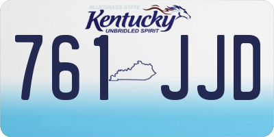 KY license plate 761JJD