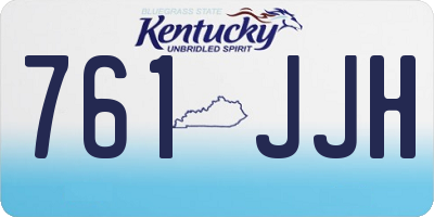 KY license plate 761JJH