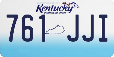 KY license plate 761JJI