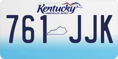 KY license plate 761JJK