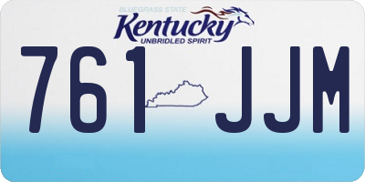 KY license plate 761JJM