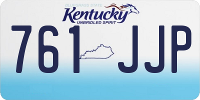 KY license plate 761JJP